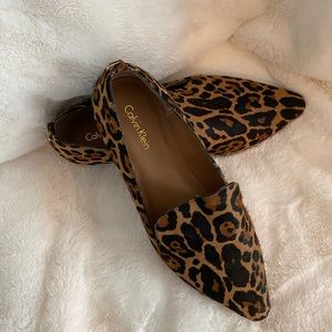 Adorable Calvin Klein Cheetah Print Mule Flats!